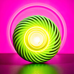 Minimalistic Spiral Design with a Glowing Core Elegant and Modern Abstract Art