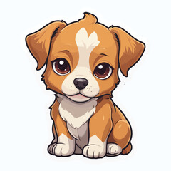 Fototapeta premium Dog sticker icon