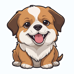 Dog sticker icon