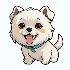 Dog sticker icon