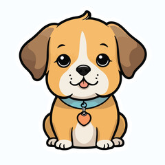 Dog sticker icon
