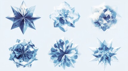 Geometric snowflakes