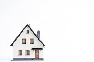 real estate item placed against white background with clear space for copy or branding