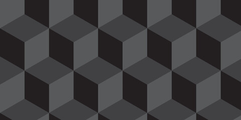 Abstract square dark black cubic square shape backdrop texture. cube geometric wall and floor vector diamond hexagon triangle wallpaper background.
