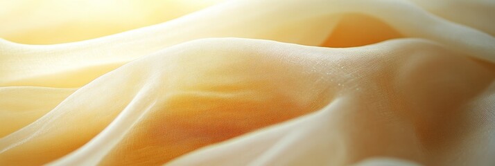 Obraz premium Glimmering And Flowing Beige Material,Soft Fabric Background With A Smooth Surface Texture.