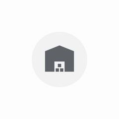 warehouse storage icon sign vector