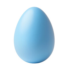 Photography of Plain Color Sky Blue Easter Egg on Plain White Background