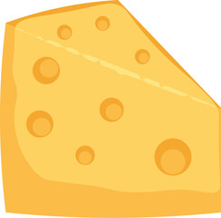 Cheese slice vector design.
