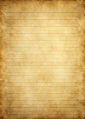 Obraz premium Vintage blank writing space letter paper, Old parchment, aged paper texture, faded lines, sepia tones, antique document, vintage background, weathered edges, historical manuscript, empty page, rough s