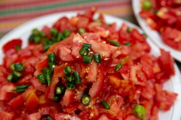 salad with tomatoes and cheese