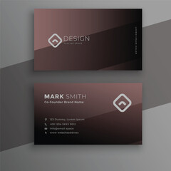elegant business card template design