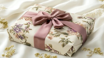Gift wrapped product with bow