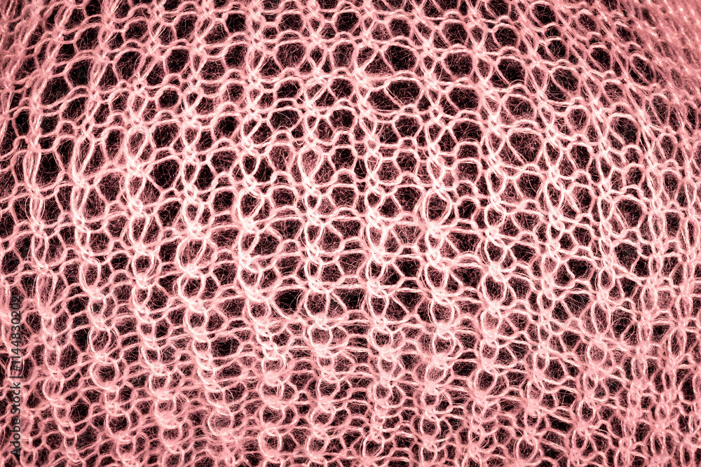 Wall mural background with a pattern of knitting thread pattern large