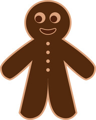 gingerbread man isolated