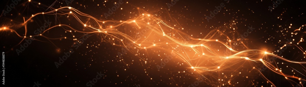 Aufkleber dynamic artistic illustration of efficient internet nodes digital realm graphic art futuristic envir