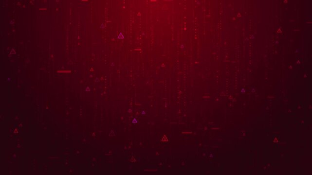 Cyber security System hack security breach computer hacking warning message hacked alert. Error signal Virus code software hack. Malware. Malicious software, virus Security. personal data fraud