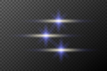light effect isolated flare explosion shiny dust line solar flare star spark neon light holidays festival, vector element blue yellow