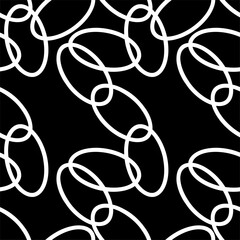 Seamless geometric chain pattern. Vector Illustration.