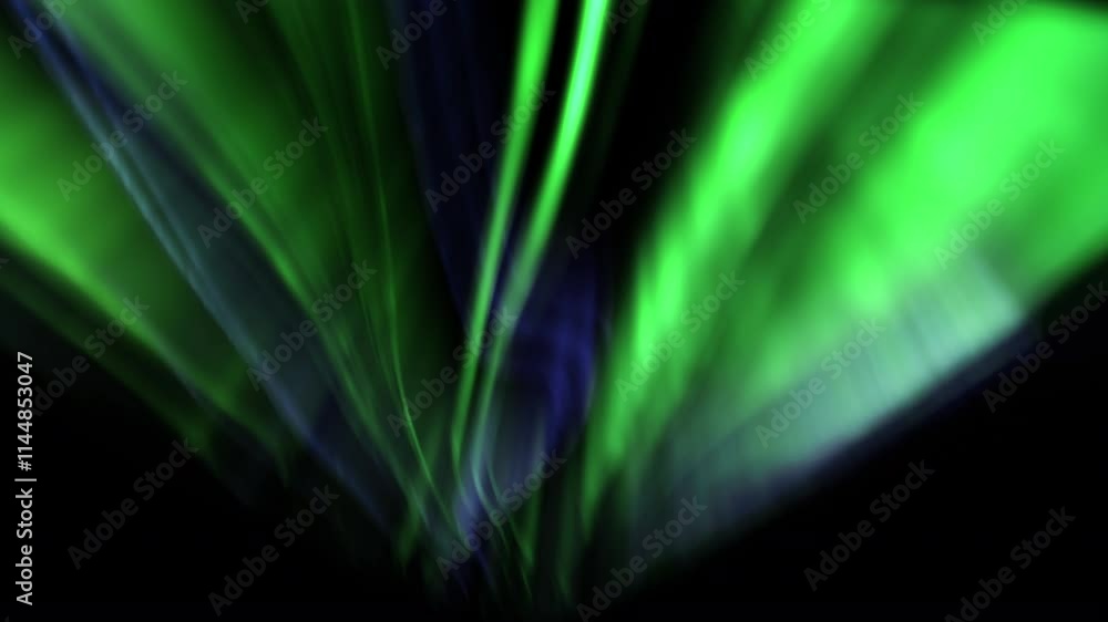 Wall mural celestial dance enchanting aurora loop animation