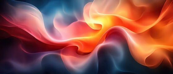 Fototapeta premium Abstract swirl of fiery energy, a dynamic interplay of light and dark