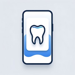 Smartphone App Displays a Single Tooth Icon