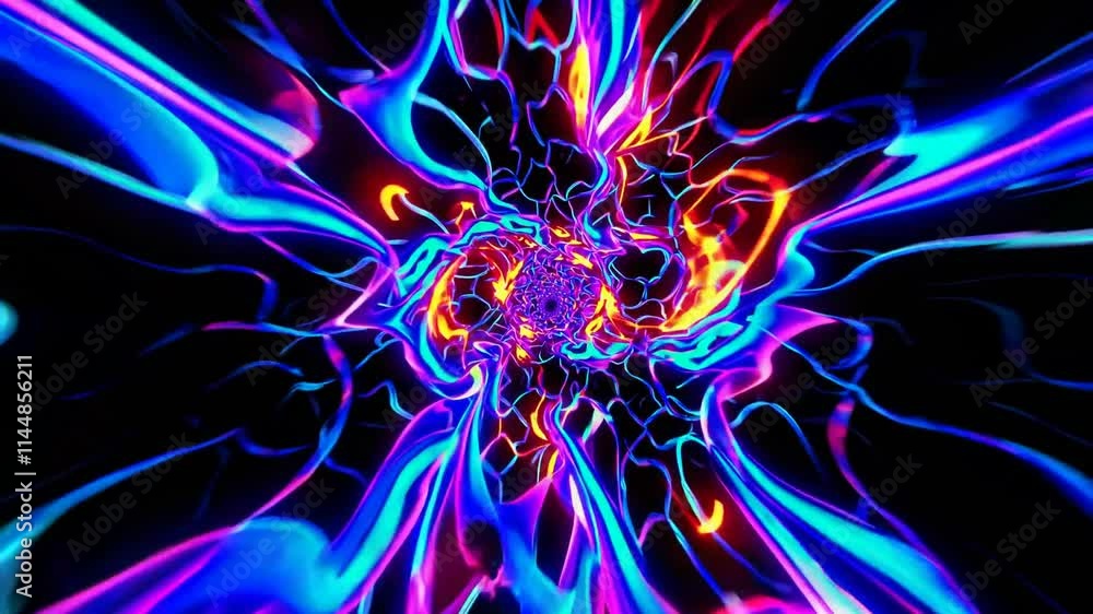 Poster colorful swirling patterns create a mesmerizing visual experience in an abstract display of light an
