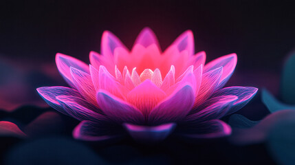 A pink flower with a red center is the main focus of the image