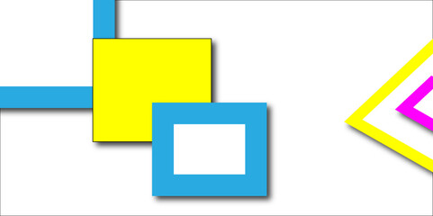 Abstract colorful  minimal futuristic concept design square shape geometric banner background. Decorative space design for template, banner, poster, web paper, texture vector illustration