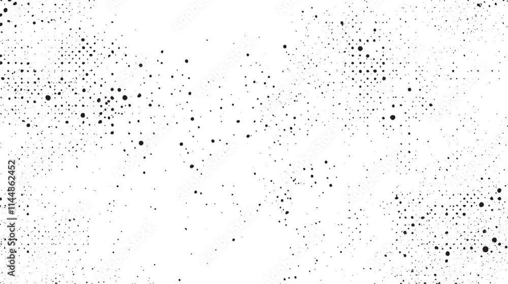 Aufkleber subtle halftone vector texture overlay. monochrome abstract splattered background. abstract halftone