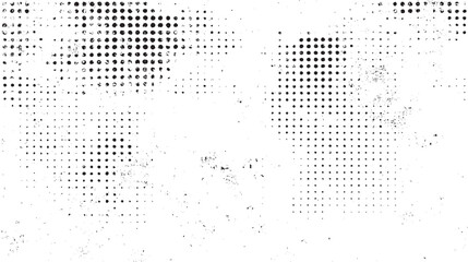 Abstract halftone dotted background. Black and White Dots, Halftone effect. Gradient. Subtle halftone vector texture overlay. Monochrome abstract splattered background.

