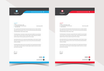 Modern company letterhead template design