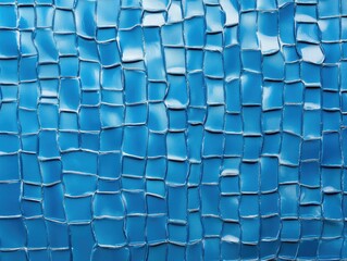 Obraz premium Blue Glass Wall Close-Up