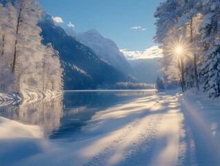 Yellowstone National Park. Winter.