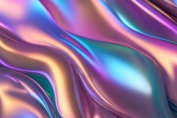Holograms metallic fluid abstract background illustration
