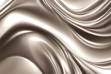 Gold silver metal wave abstract background
