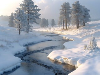 Yellowstone National Park. Winter.