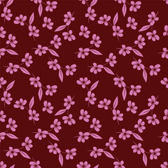 Vintage floral pattern. Cute flowers for design fabric, paper, wallpaper.