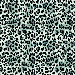 
leopard print seamless vector pattern, trendy modern design with spots
