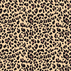 
leopard print seamless modern pattern, skin vector illustration