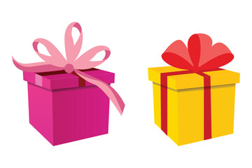 colorful gift box set with ribbon for  black Friday, valentines, Christmas, mother's day and birth day present  surprise box 