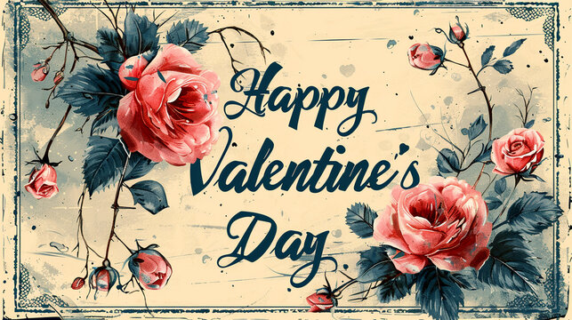 Celebrating love with beautiful roses and heartfelt wishes for Valentine's Day