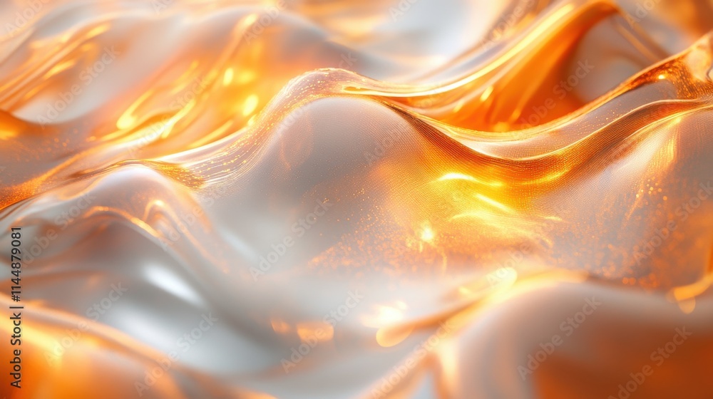 Poster flowing liquid patterns abstract art digital rendering vibrant colors close-up fluid dynamics