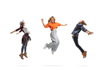Group of young people performing a dance choreography