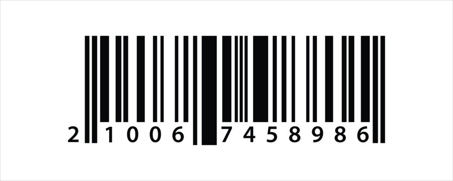 Barcode isolated on white background, Simple fake bar code, barcode scratched vector illustration , barcode icon for selling, Product Barcode, Trendy bar code for web icon