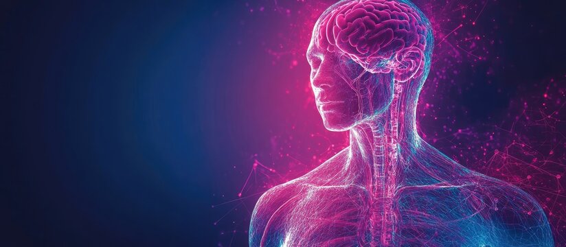 Human anatomy Brain and nervous system.