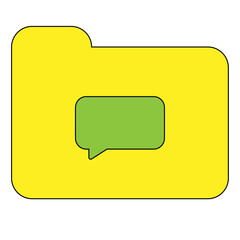 Naklejka premium folder vector art design and folder icon