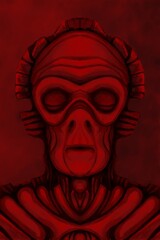 Alien creature, sketch - digital painting © neurostructure