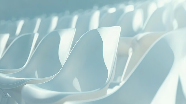 Empty stadium seats, a silent testament to the absence of fans, symbolizing the void left by the lack of human connection and shared experiences in the face of challenges.