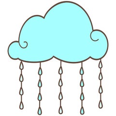 cloud and rain cartoons 