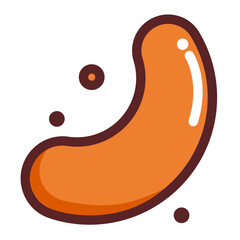 Delicious food colored icon pack